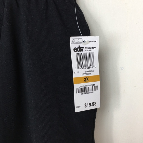 NWT Karen Scott Sport Black Cropped Pants - Picture 2 of 4